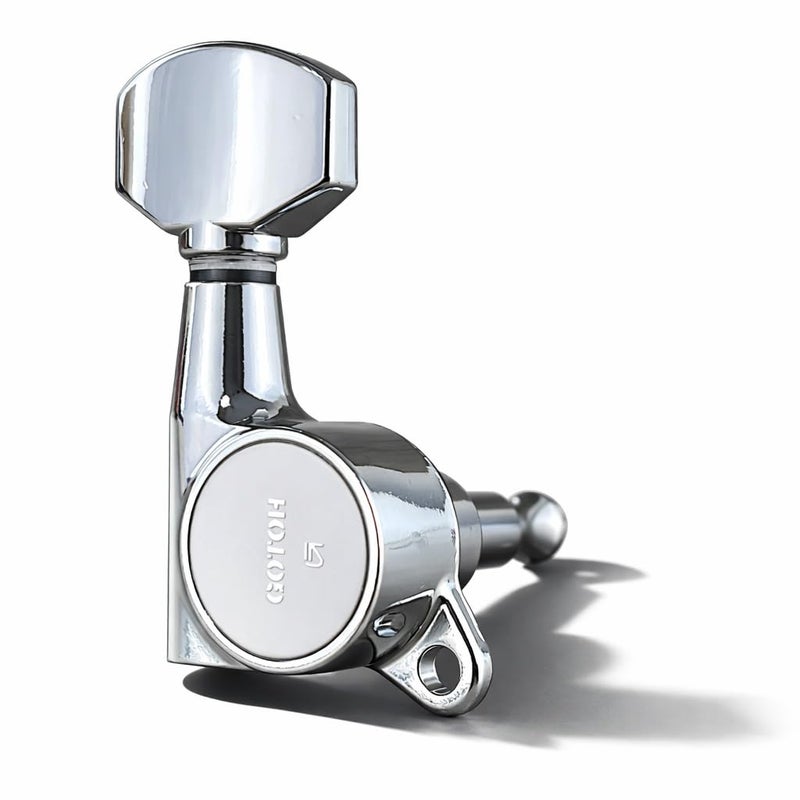 Gotoh Schaller-style Knob Chrome Tuners (6-in-a-line) - Image 1